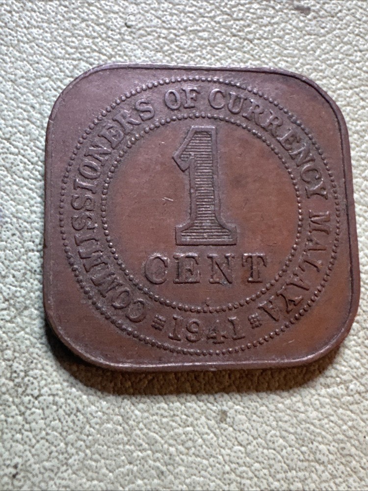 1941 Malaya Cent KM 2 George VI
