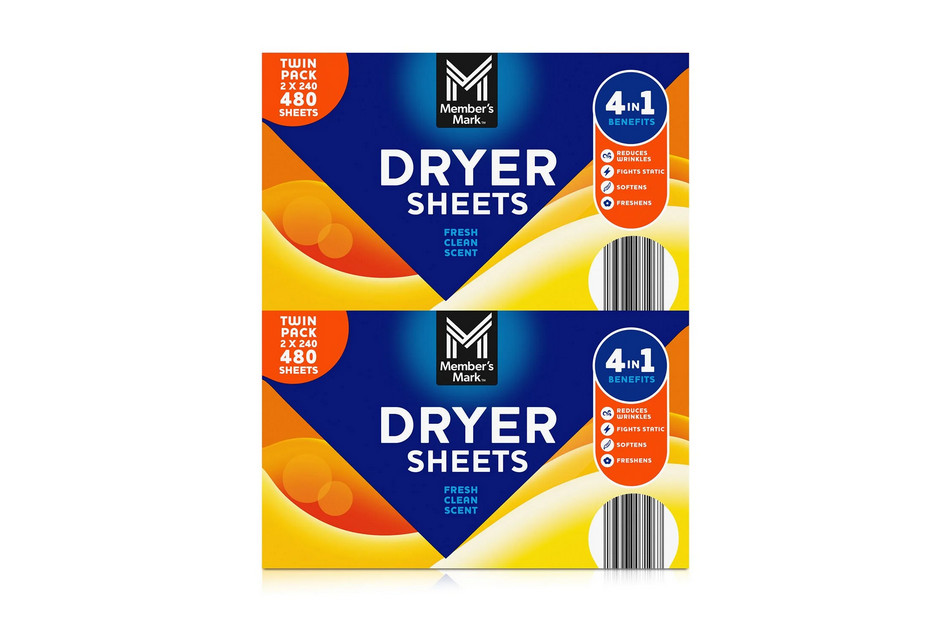 Member's Mark Dryer Sheets Fresh Scent Fabric Softener 480 Count