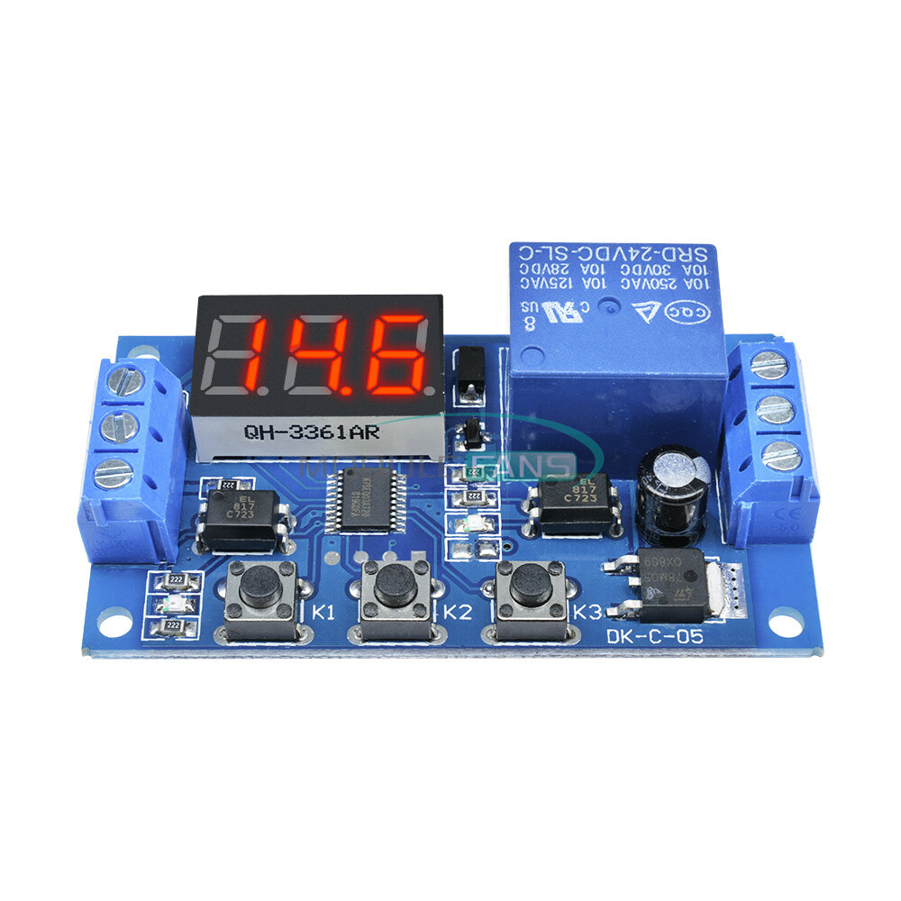 24V Digital LED Trigger Delay Time Cycle Timer Control Switch Relay Module
