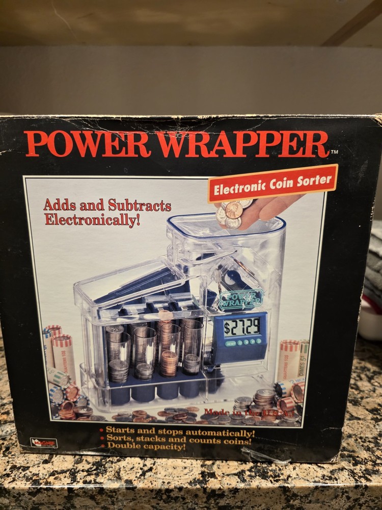 Vintage Power Wrapper Coin Counter