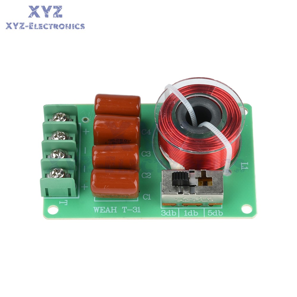 100W Tweeter Frequency Divider Adjustable Sound Quality Car Crossover Splitter