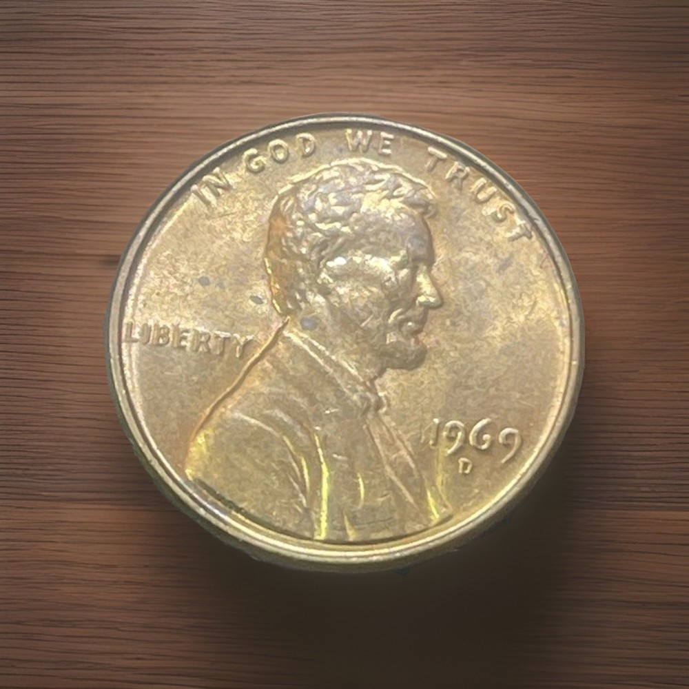 1969-D 1C RD Lincoln Cent Excellent! Weak Strike On FG Almost Gone