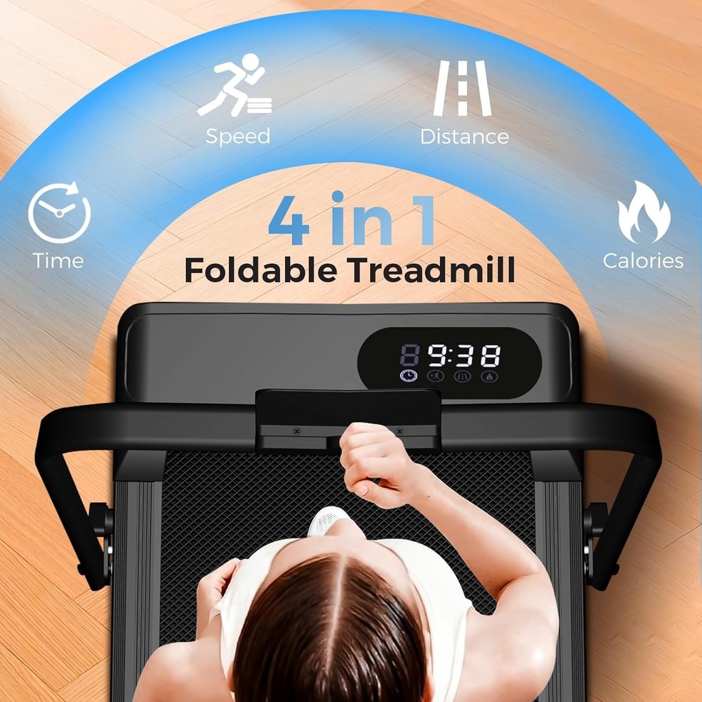 Multifunctional Foldable Treadmill - 350lbs Capacity