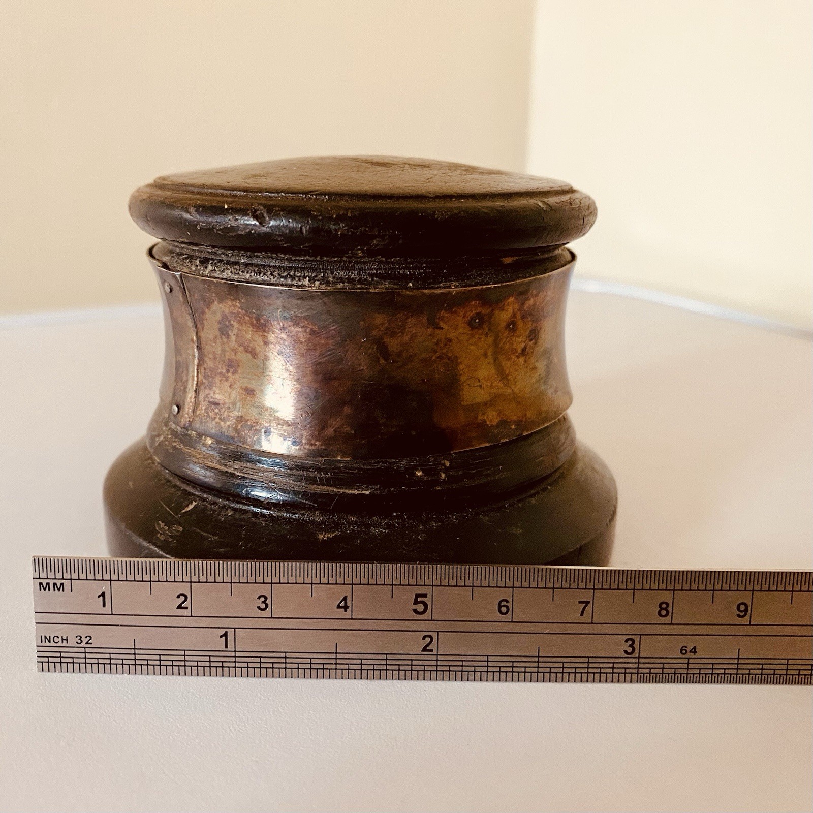 🏆 1962 Trophy Base Wooden Vintage Antique History for Silver Trophies JobLot