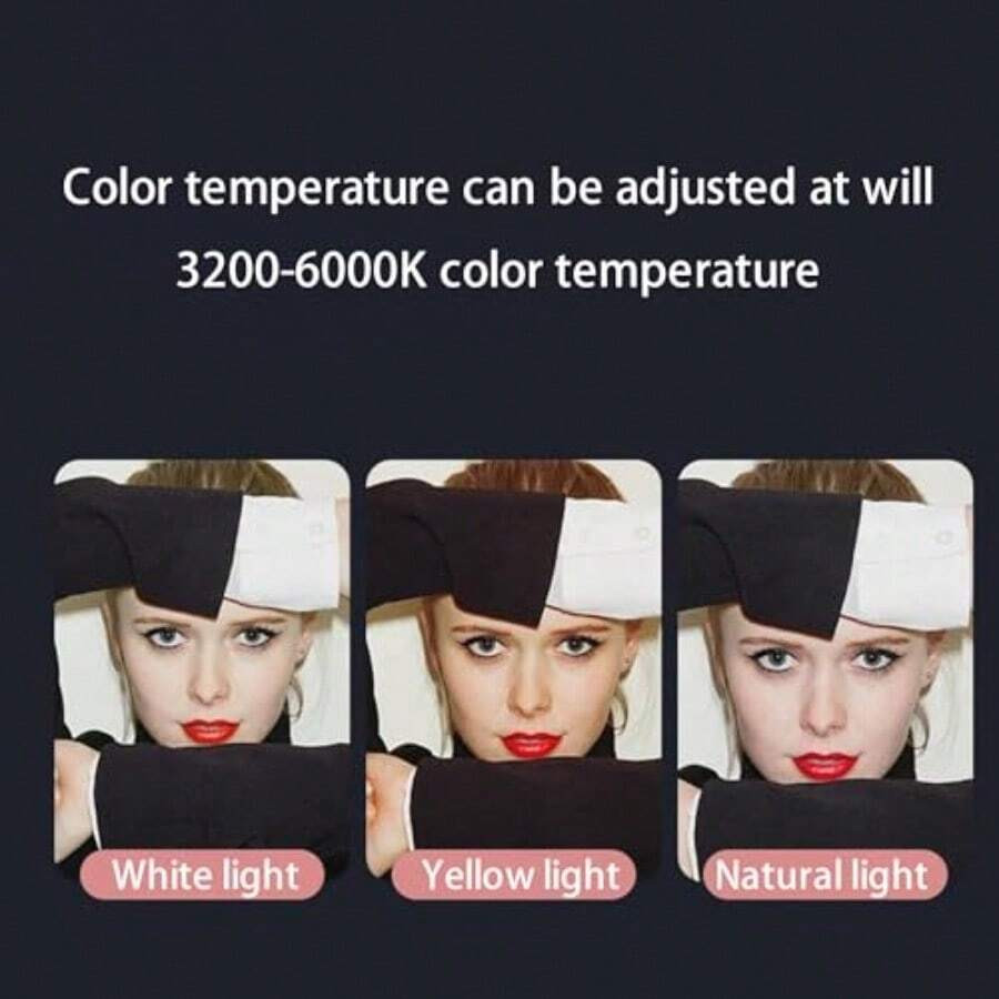 3 Modes Selfie LED Ring Fill Light Camera Rechargeable for iPhone Android Phone