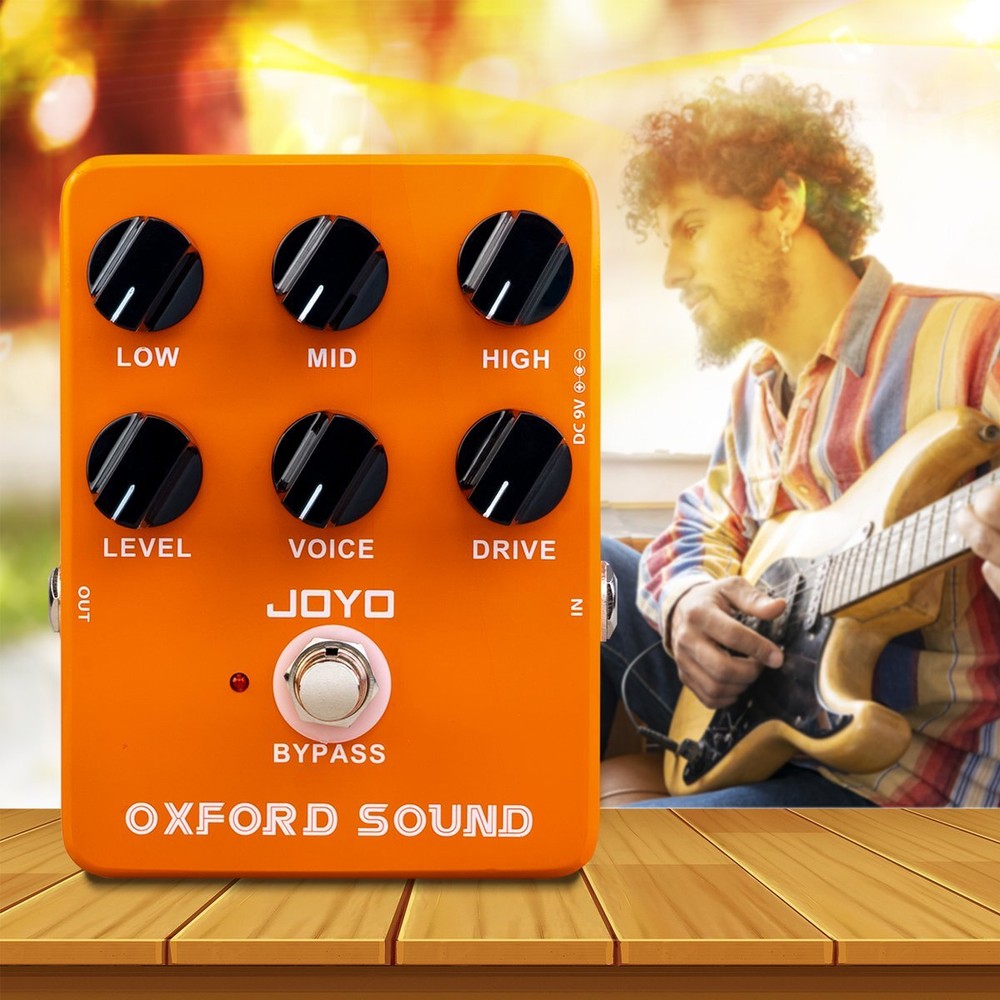 JOYO Overdrive Guitar Effect Pedal Orange Amplifier Simulation Distortion (Open)