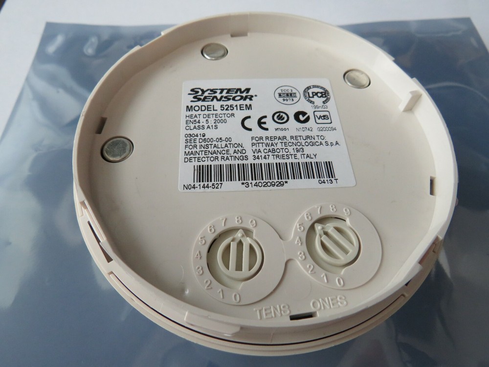 SYSTEM SENSOR 5251EM HEAT DETECTOR FREE SHIP