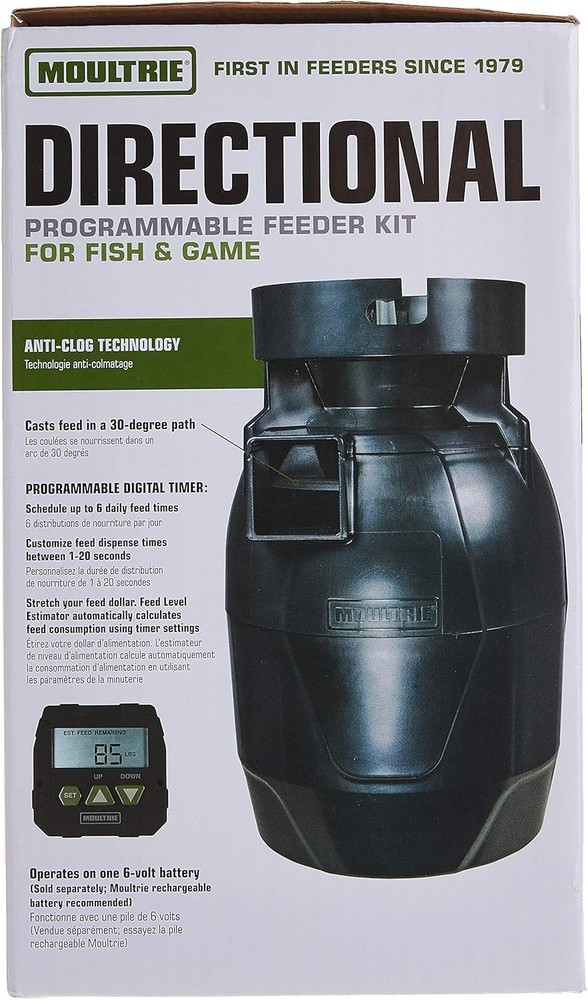 Quick-Lock Directional Feeder Kit - Programmable Digital Timer - Anti-Clog Te...