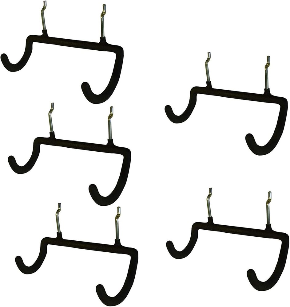 Neoprene-Coated 5-Pack Pegboard Drill Holders - Safe & Secure Tool Hanging