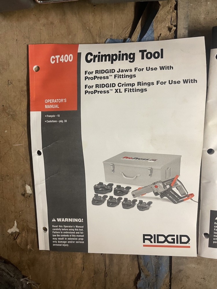 Ridgid PROPRess Climber Tool CT-400 from 1/2” to 2”