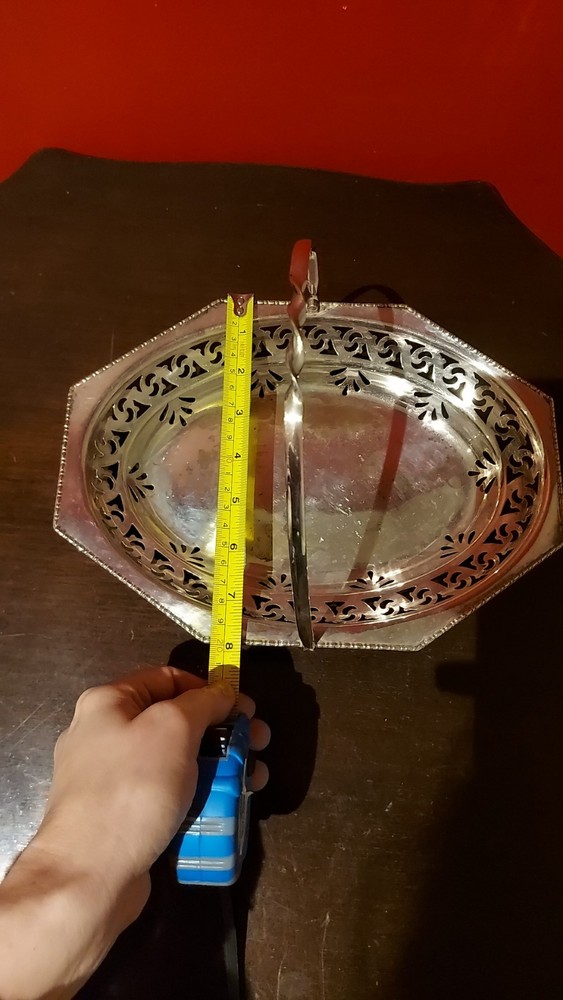 Vintage Silver Plated Footed Dish
