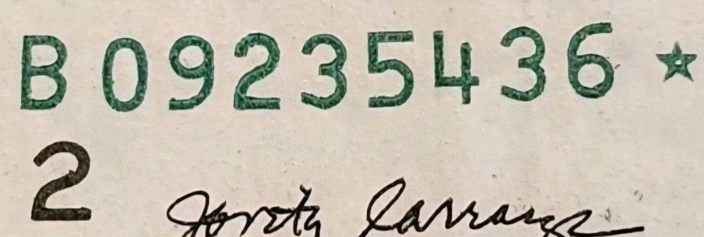 Overinking Error Partially Filled In Left Star 2017A $1 Bill Star Note