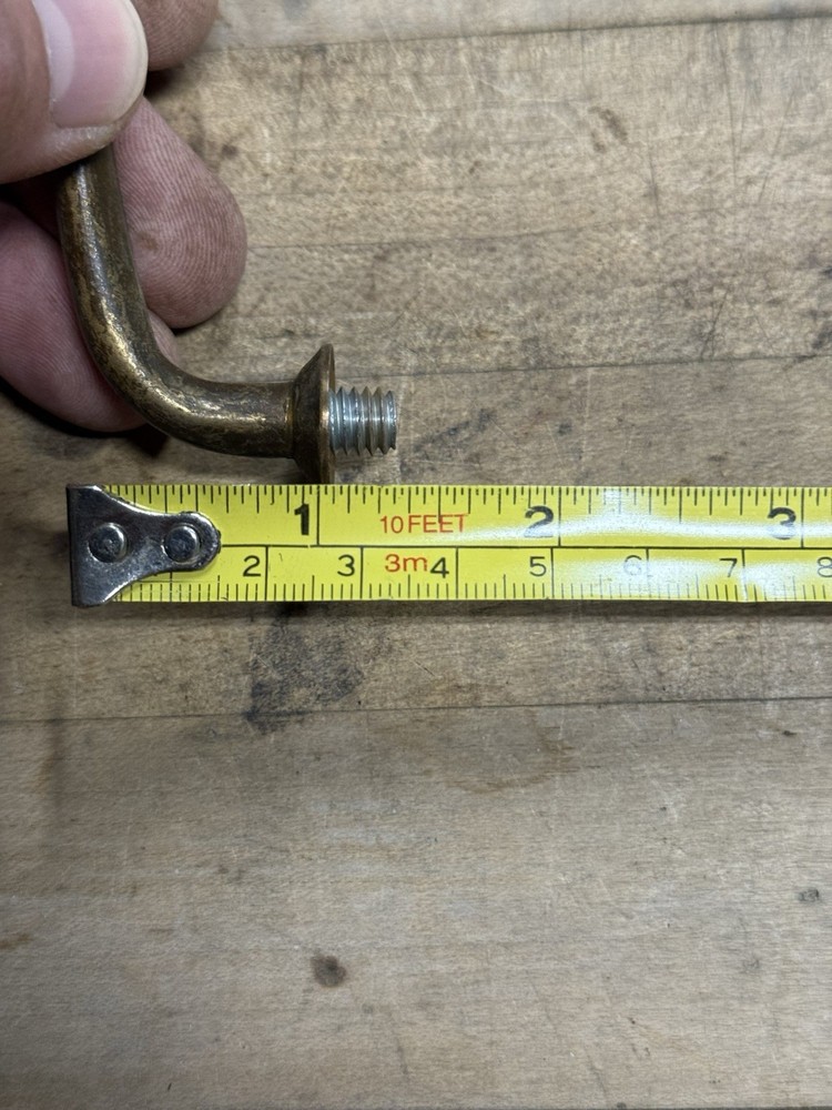 40 Matching Vintage Solid Brass Original Drawer / Bin Pull Industrial Hardware