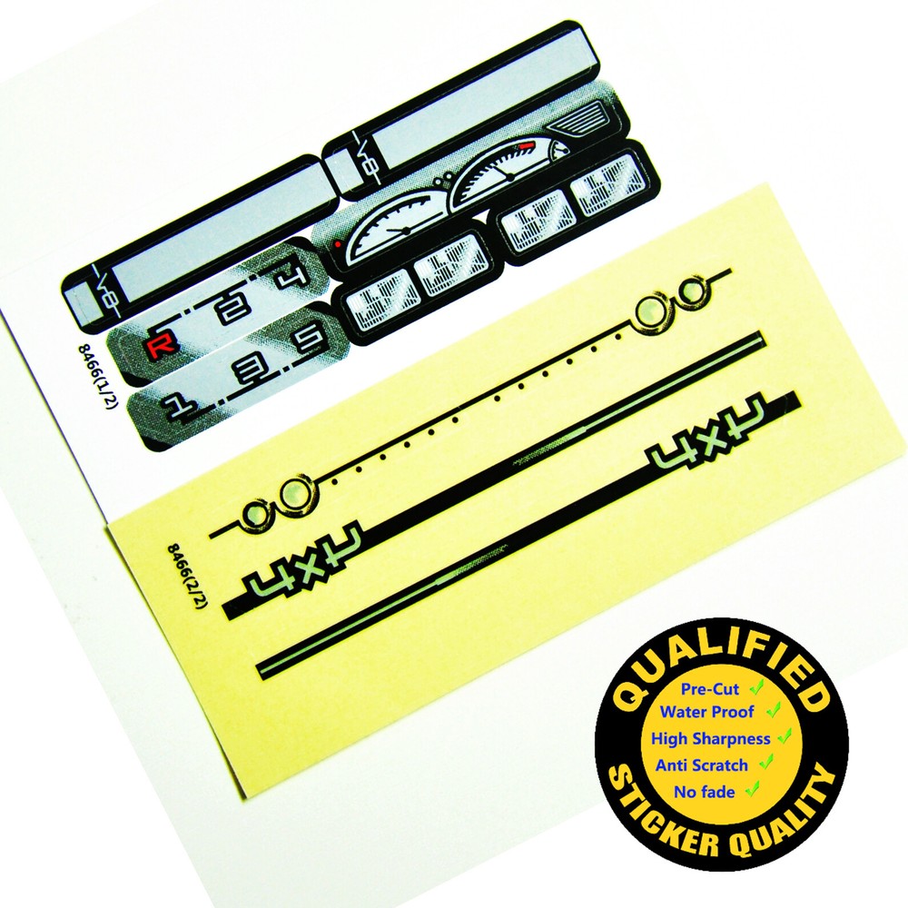 Replacement sticker for set 8466 Precut sticker