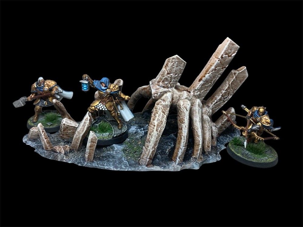 Giant Bones Scatter Terrain Painted Wargaming Tabletop Scenery