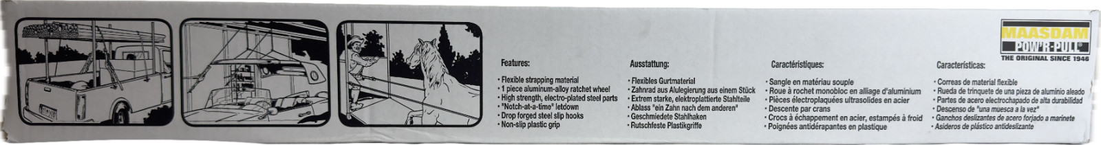 Maasdam 25 Ft. 1 Ton Strap Puller WS-25 (New in Box/Unused)