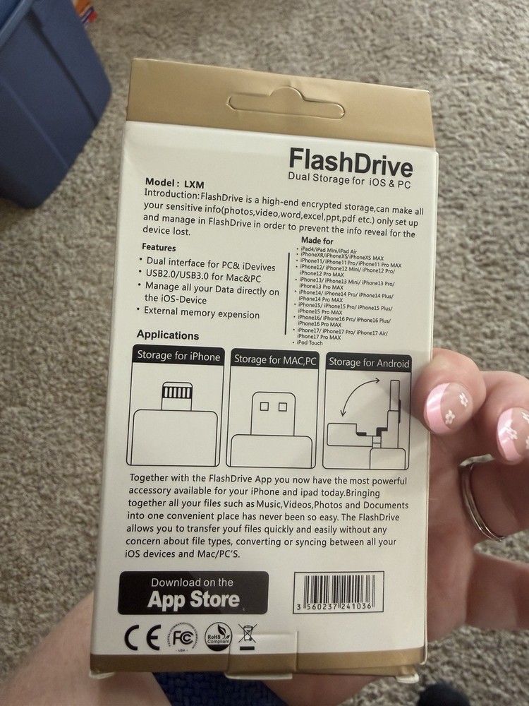 Flash Drive Dual Storage 64g