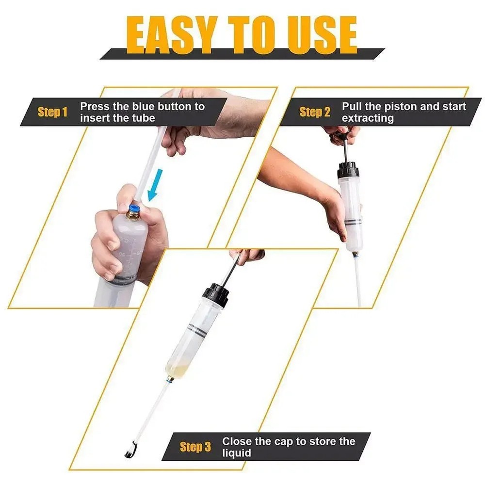 500cc Car Oil Extractor Pump, Durable & Leak-Proof for Fluid Changes