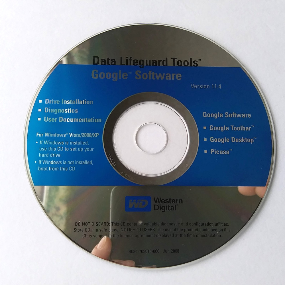 Western Digital Data Lifeguard Tools CD v11.4 Google Software WD Utility