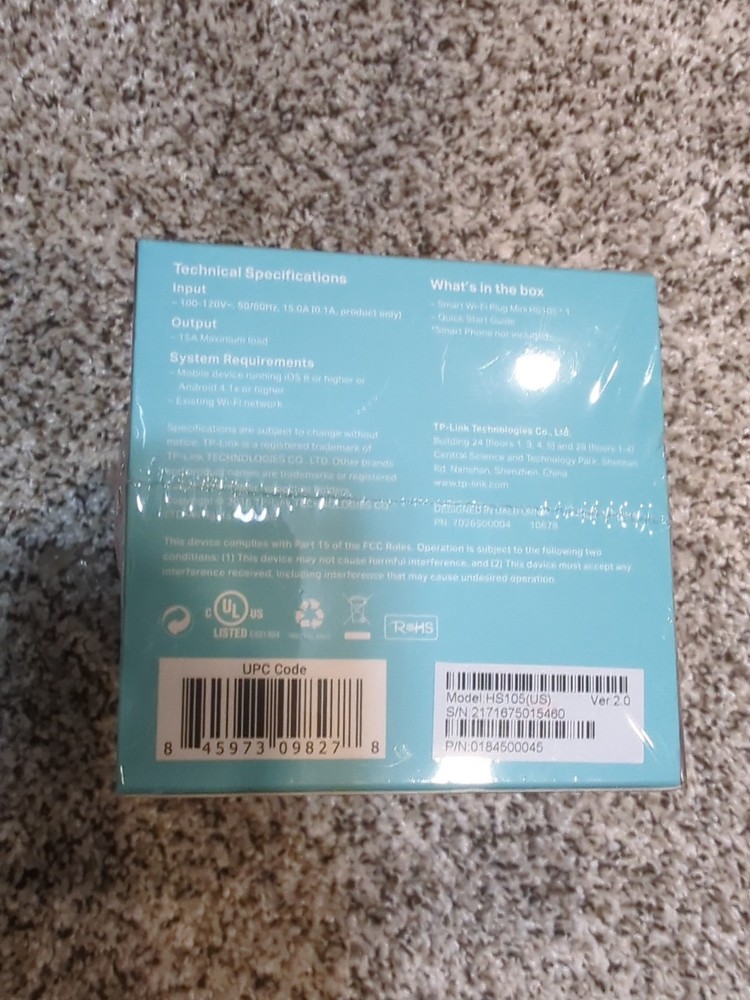 TP-LINK Mini Smart Indoor Wi-Fi Plug HS105