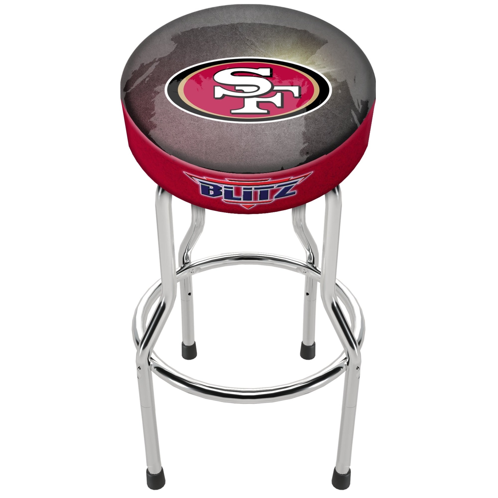 NFL Team Logo Bar Stool Adjustable Swivel Seat High Back Chair Blitz Football