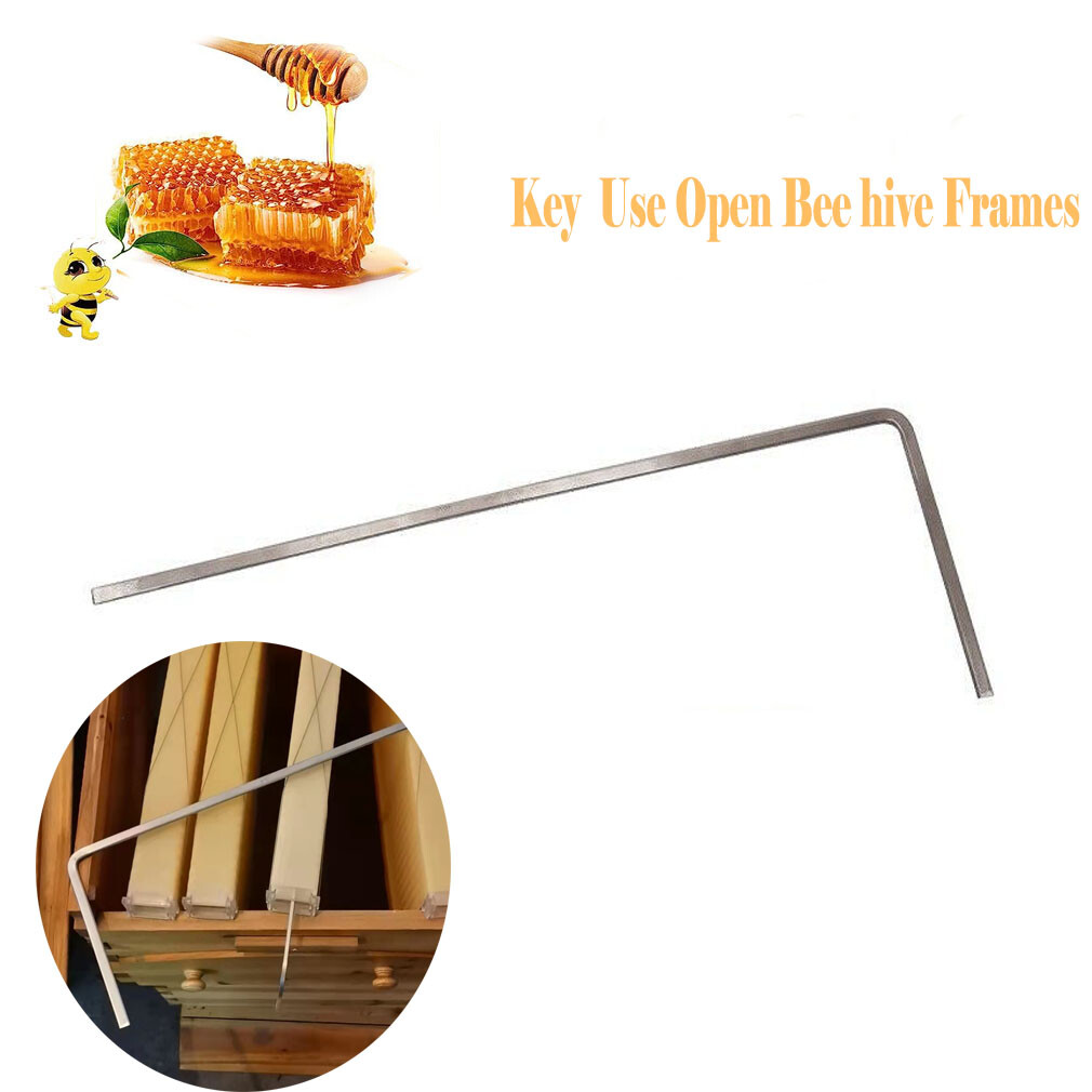 2 PCS BeeHive Beekeeping Stainless Steel Long Key Reuse For Auto House Box