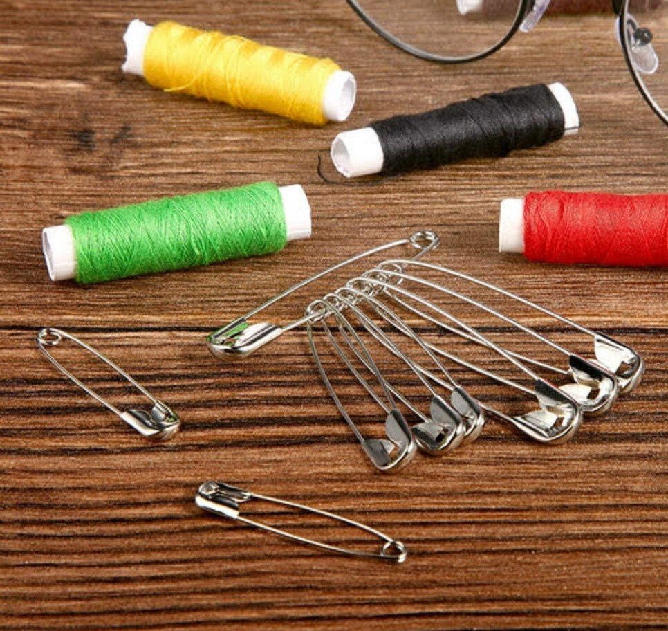30 ALLOY STEEL STRONG 1 INCH SAFETY PINS 1" PINS FOR QUILTERS CRAFTERS SEWING