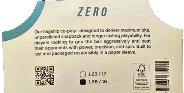 2 Sets ReString Zero 1.28mm 16g Tennis String NEW