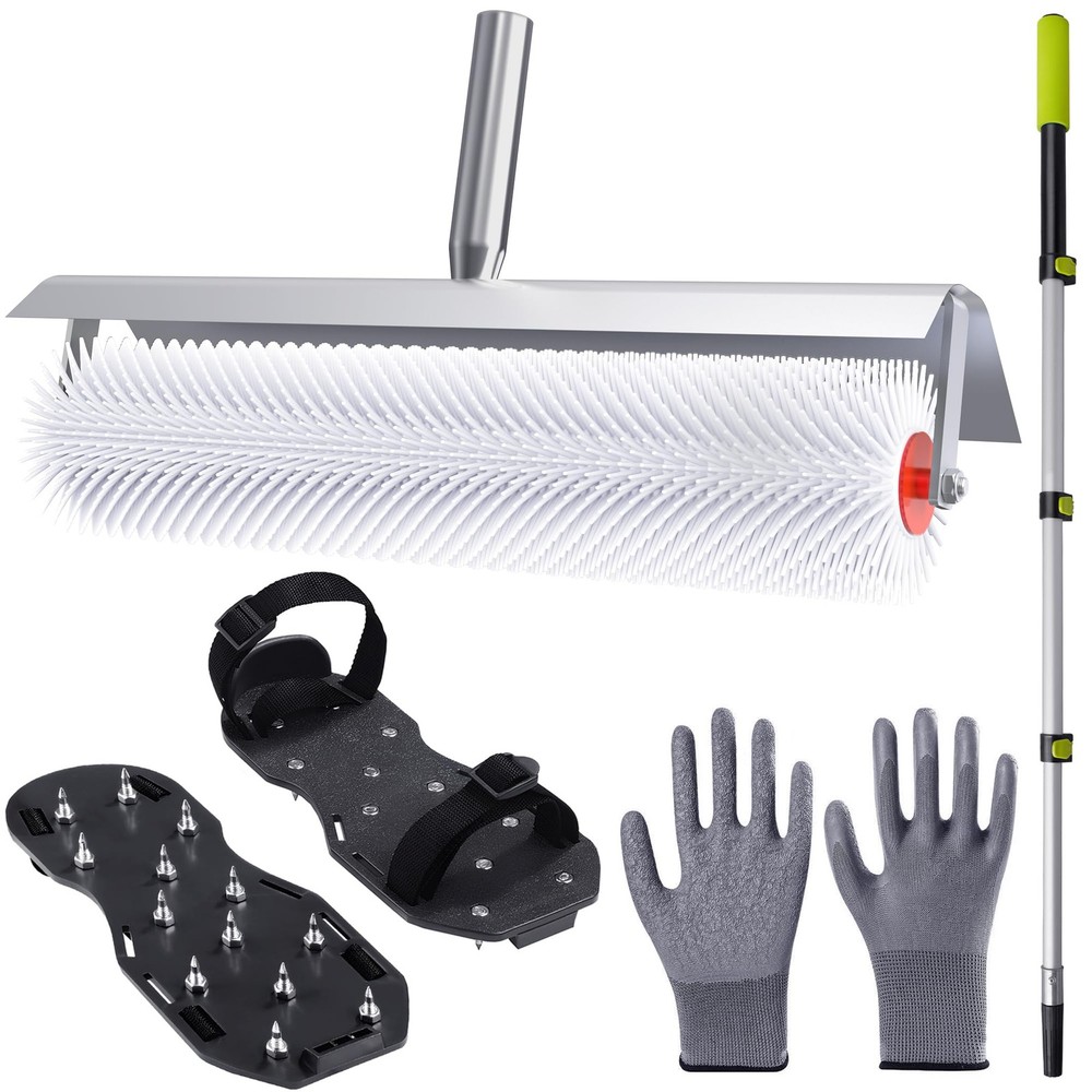 Self-Leveling Floor Tool Kit with Spiked Roller, Epoxy Floor Tools, Paint Rol...