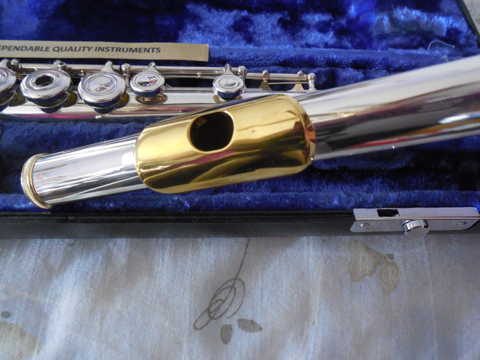 Emerson ELD Reconditioned Open Hole B Foot Sterling Silver Head Flute 3BSH