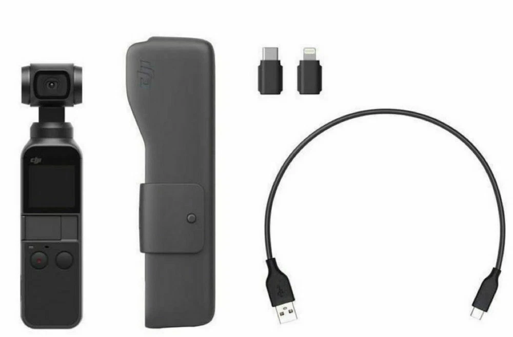 DJI Osmo Pocket-Handheld 3-Axis Gimbal Stabilizer with integrated Camera 95%NEW