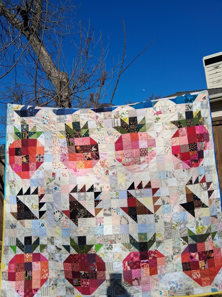 Strawberry sampler quilt