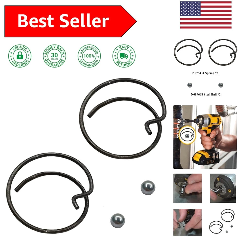 Compact 2 Pack Spring and Steel Ball Set - Essential for Impact Driver Users