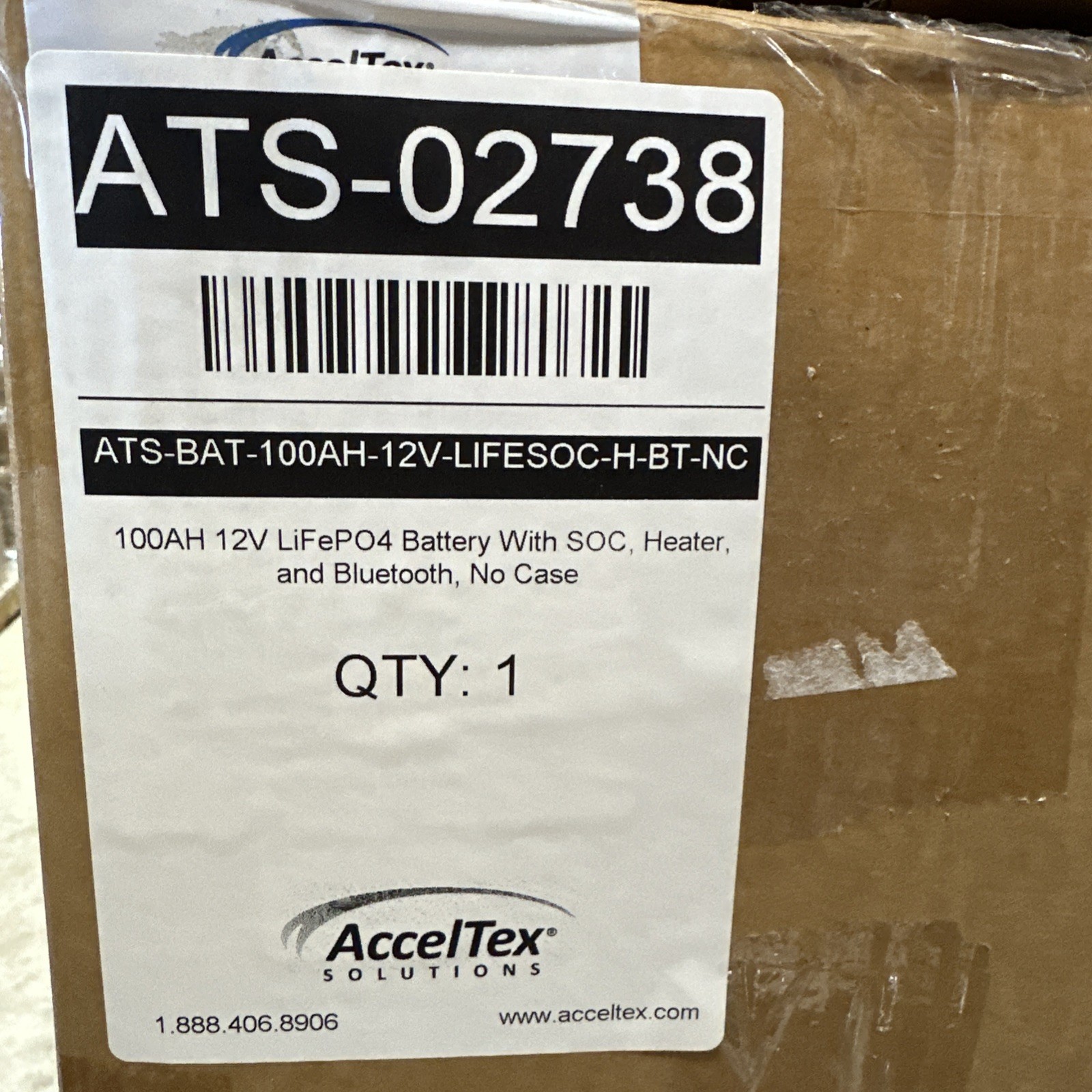 🔴 ATS-BAT-100AH-12V-LIFESOC-H-BT LiFePO4 Battery 12V 100Ah w/ Heater‼️