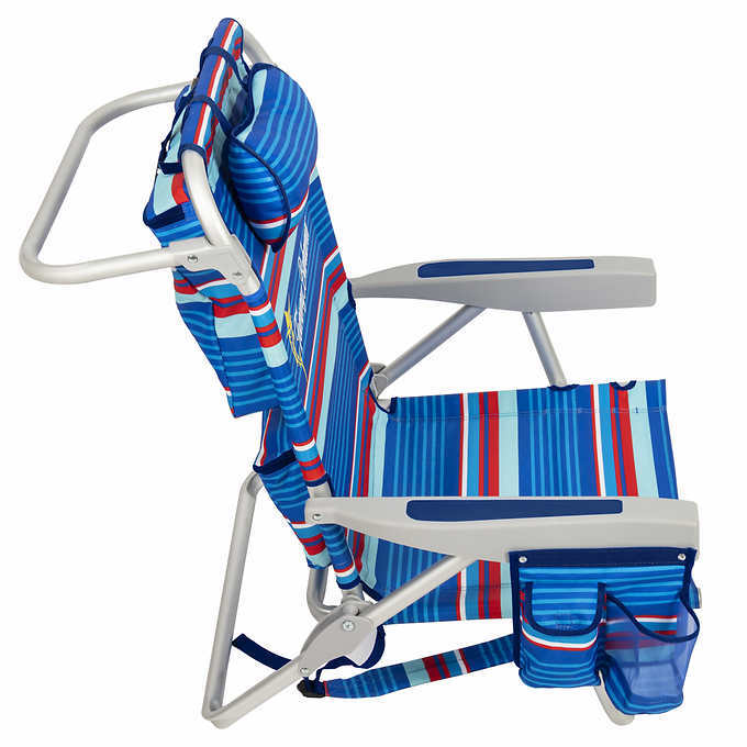 2-Pack Tommy Bahama Beach Chair Lay Flat, Reclining, Adjustable, Storage, NEW
