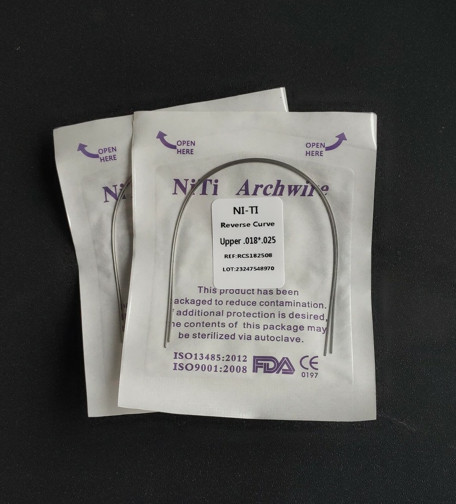 20Pack Dental Orthodontic Super Elastic Reverse Curve NITI Arch Wire Rectangular