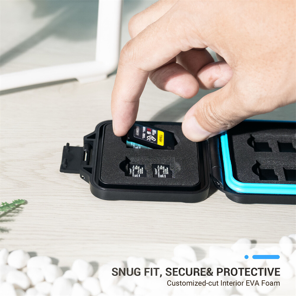 12 Slots Memory Card Case Holder Storage For TF Micro SD MSD CF Express Type A