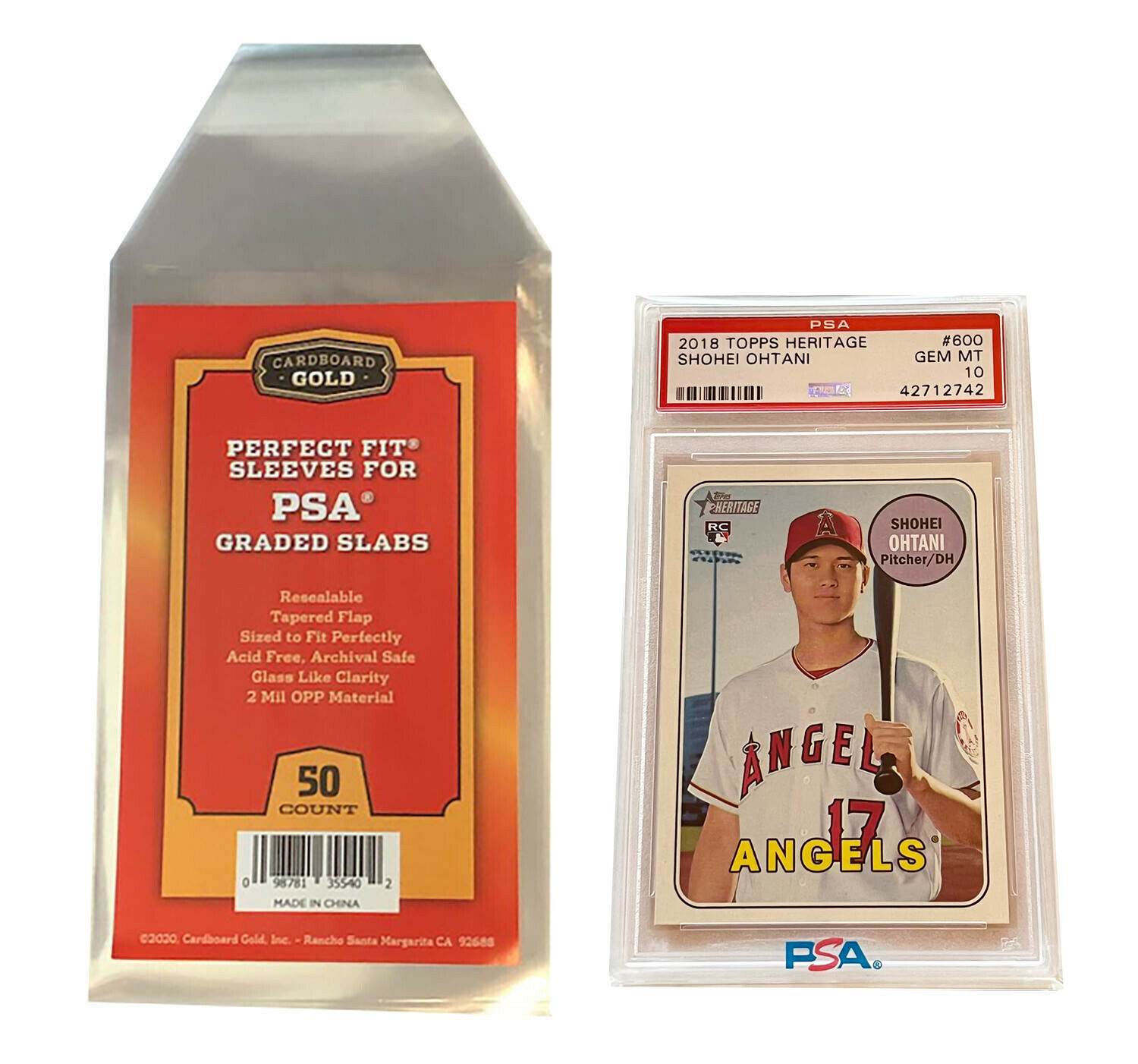 1000 CBG Max Pro Perfect Fit Graded Card Sleeves Snug Fit PSA Size Super Clear