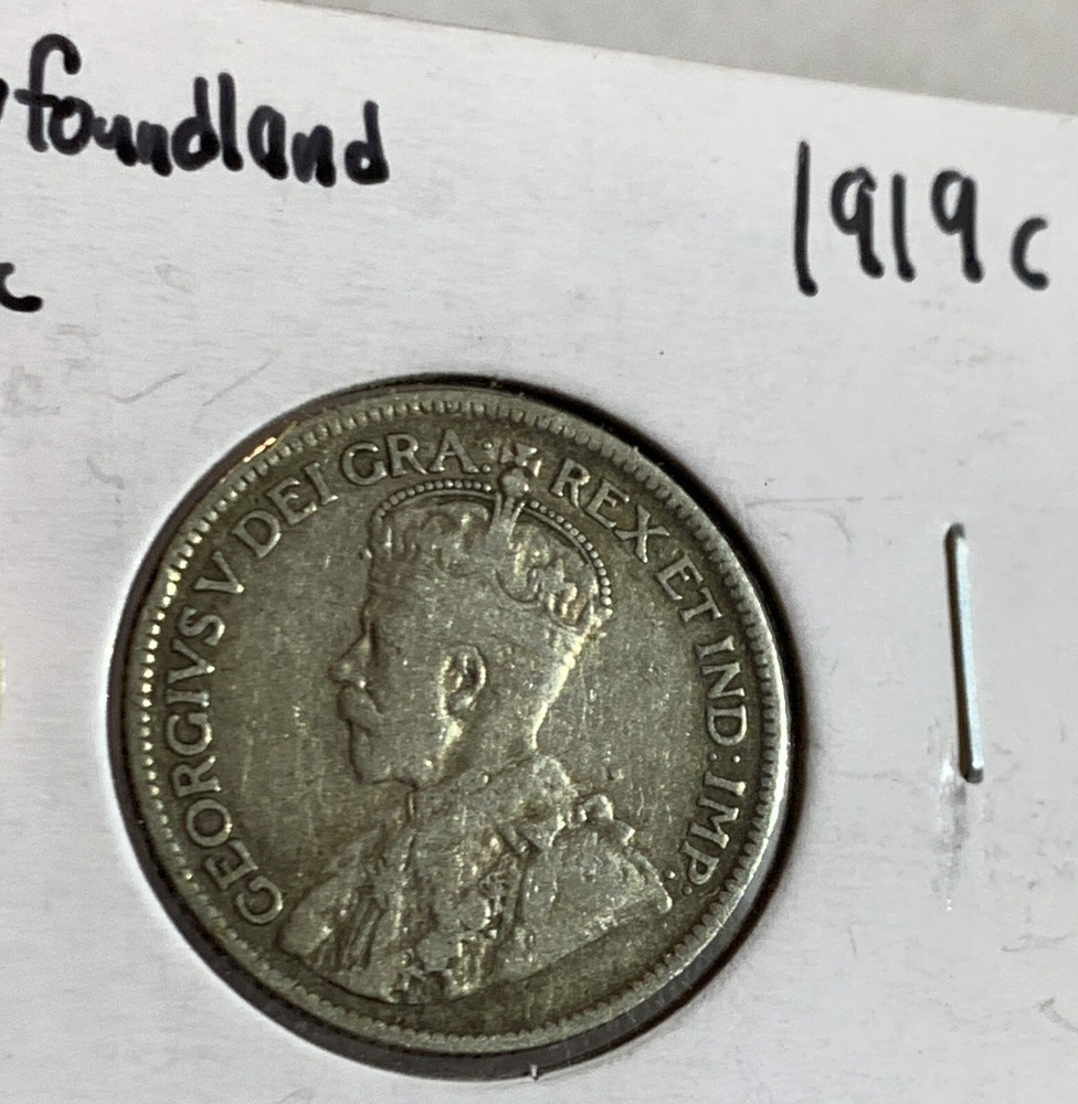 1919-C NEWFOUNDLAND 25 CENTS