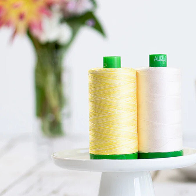 Aurifil 40WT LARGE SPOOLS Solid Variegated Mako Cotton Thread - 1094 Yds Each