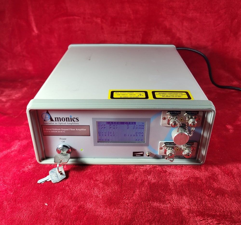 AMONICS AEDFA-DWDM-23-B-FC Fiber Optic Amplifier Overheating problem Powers On