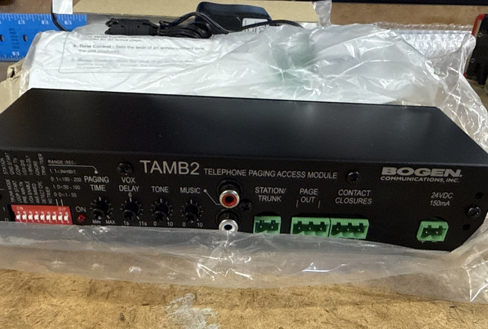 BOGEN Communications TAMB2-PS Telephone Paging Access Module with power