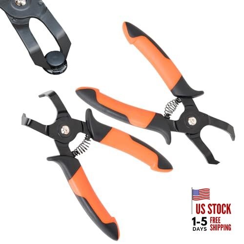 2 PCS Push Pin Pliers Set Auto Panel Clip and Trim Removal Tool Includes 30