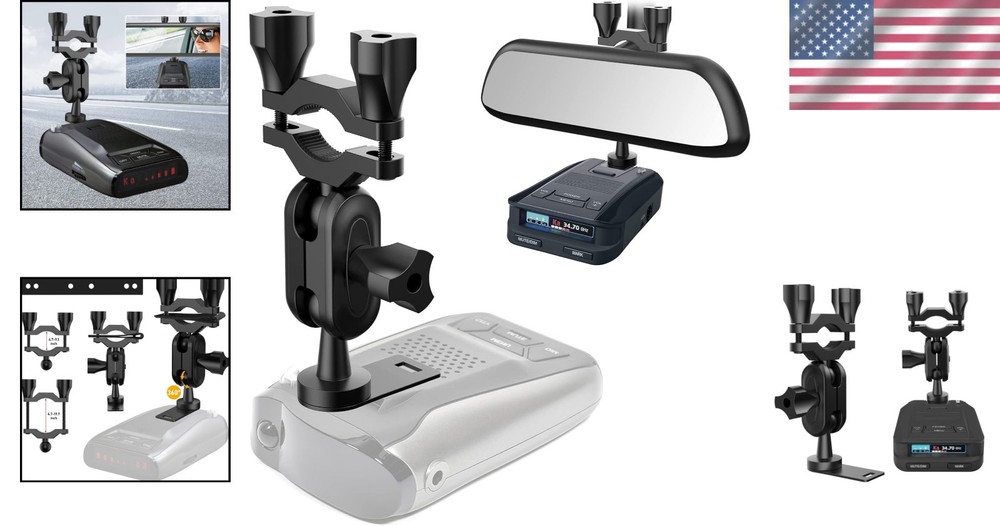 360-Degree Adjustable Radar Detector Mount for Uniden Models - Effortless Setup