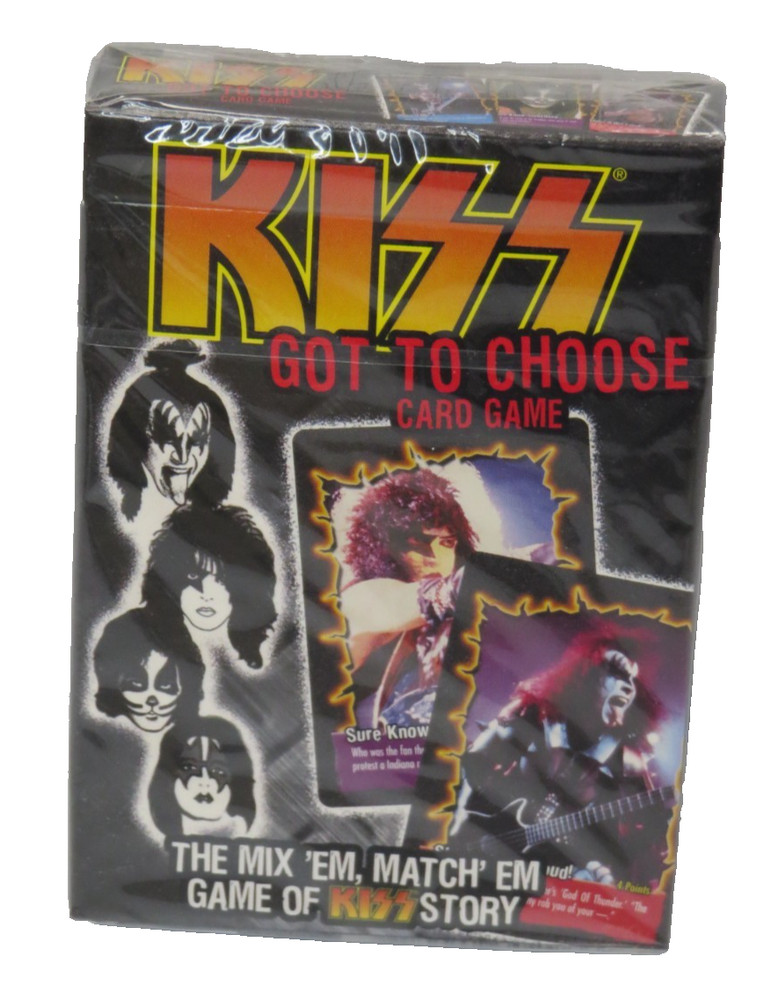 KISS OFFICIAL GOT TO CHOOSE CARD GAME SEALED