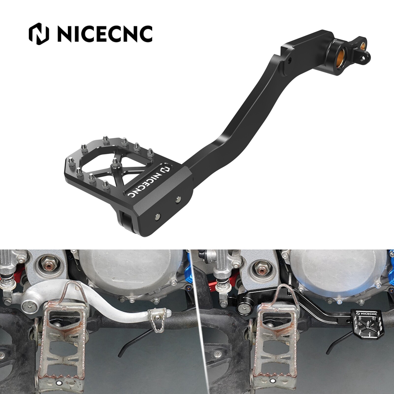 Adjustable Rear Brake Pedal Lever For Yamaha YFZ450X 2010-2011 YFZ450R 2009-2024