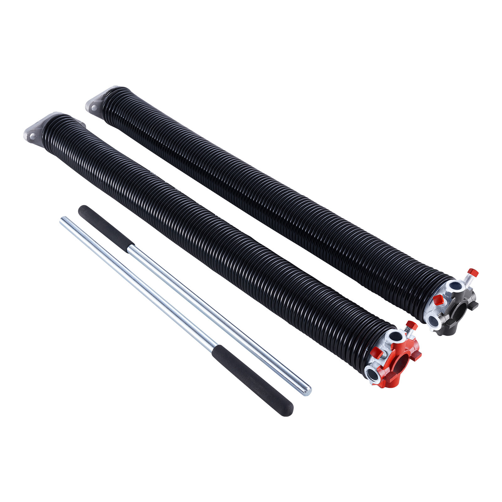 Garage Door Torsion Springs Pair of 0.207 x 2 x 24 inch with Winding Bars