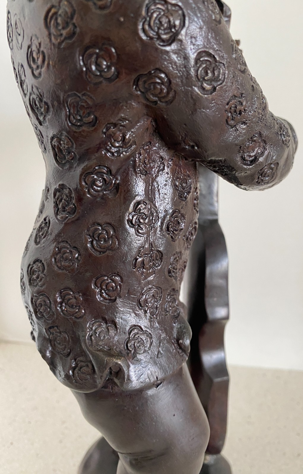 Vtg 17" Bronze Anthropomorphic Rabbit Sculpture Playing Cello Maitland Smith MCM