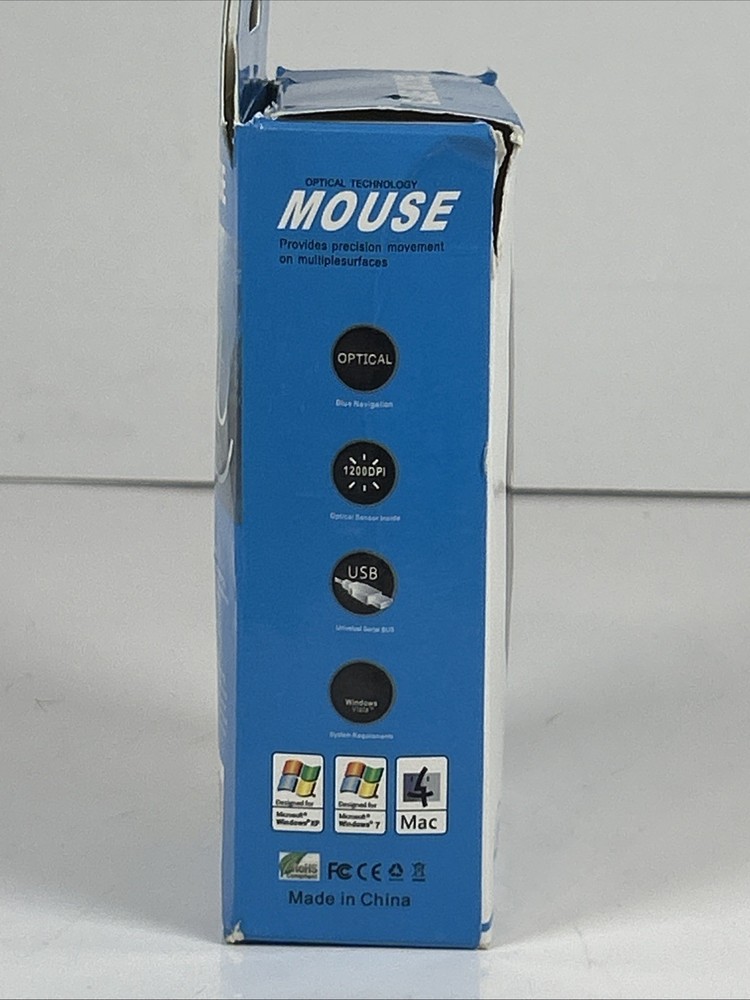 Rainbow Backlit Gaming Mouse (X1) Optical Wired, Changes Colors New Open Box