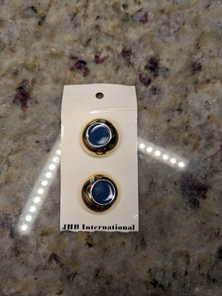 Vintage Gold And Navy Buttons 2
